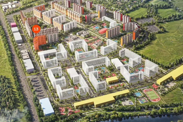2 комн. Квартира 58.4 кв. м