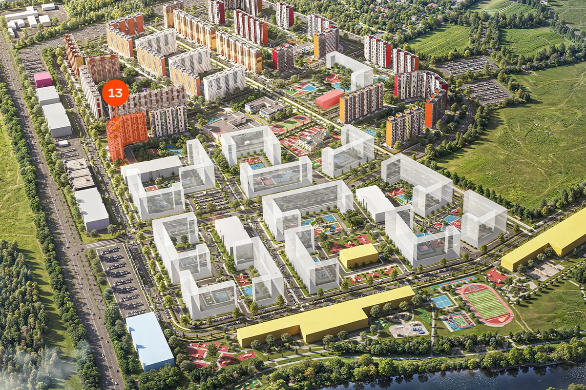 1 комн. Квартира 46.4 кв. м
