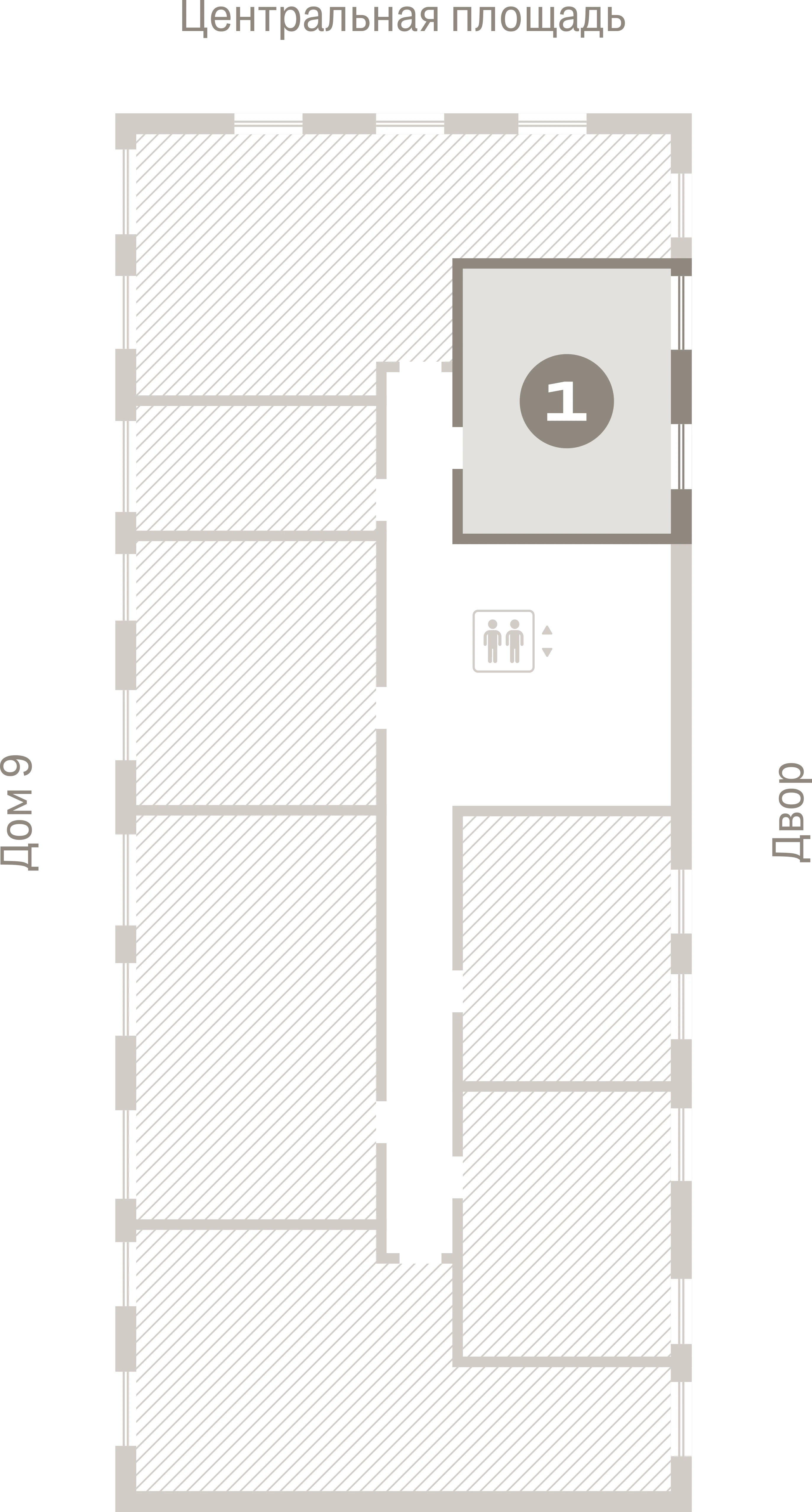 1 комн. Квартира 36 кв. м