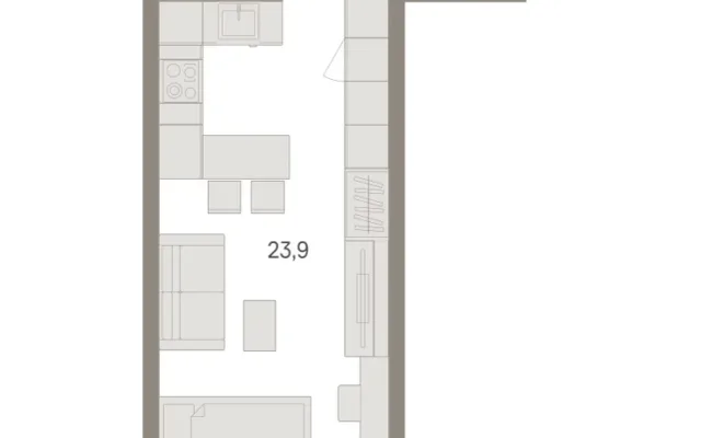 1 комн. Квартира 38 кв. м, Московская область Москва