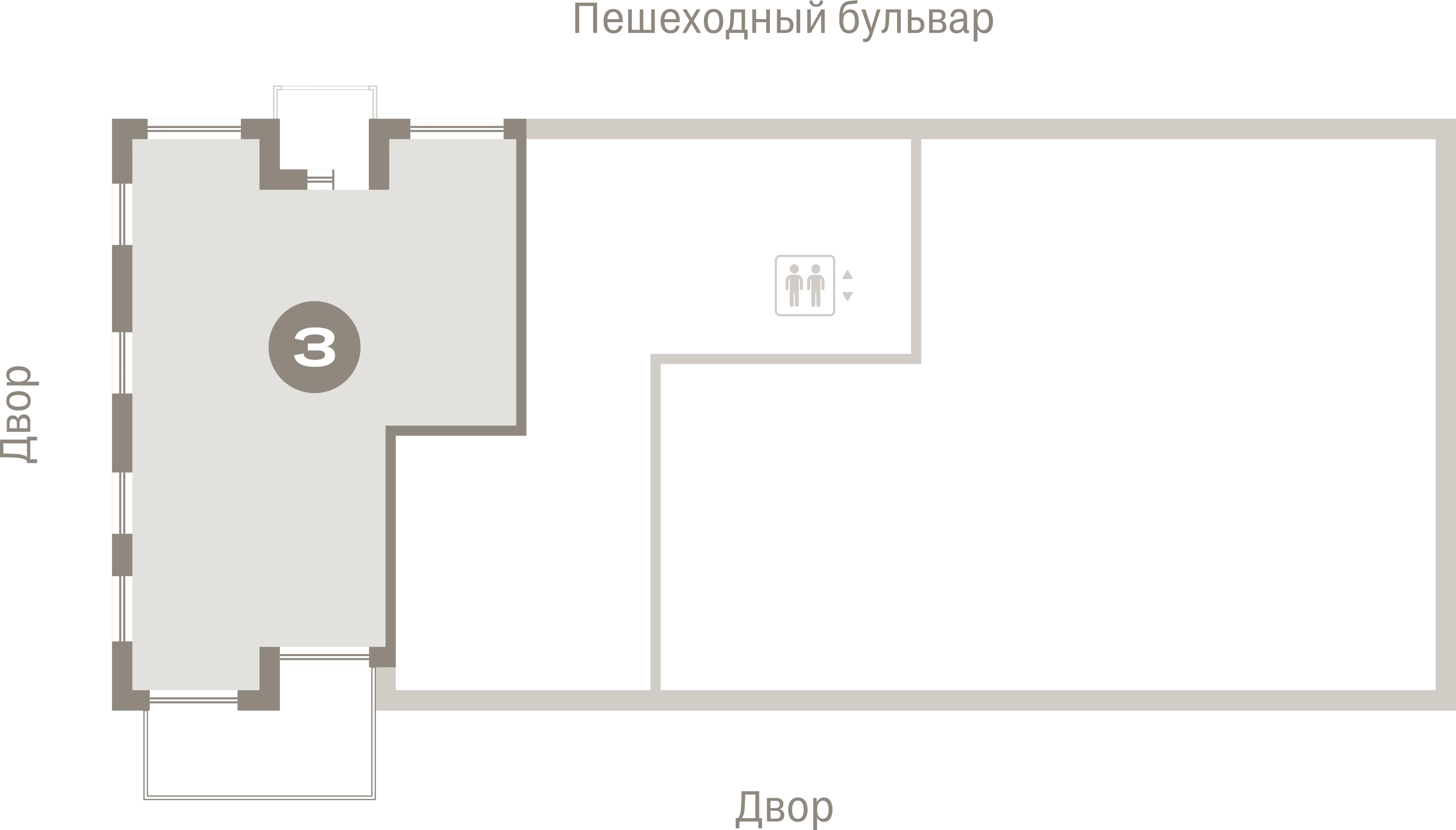 3 комн. Квартира 121.3 кв. м