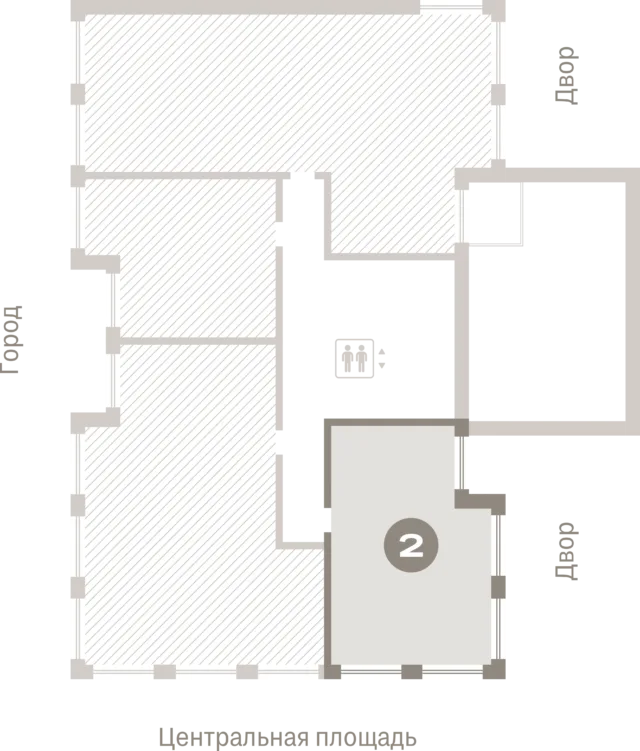 2 комн. Квартира 58.8 кв. м
