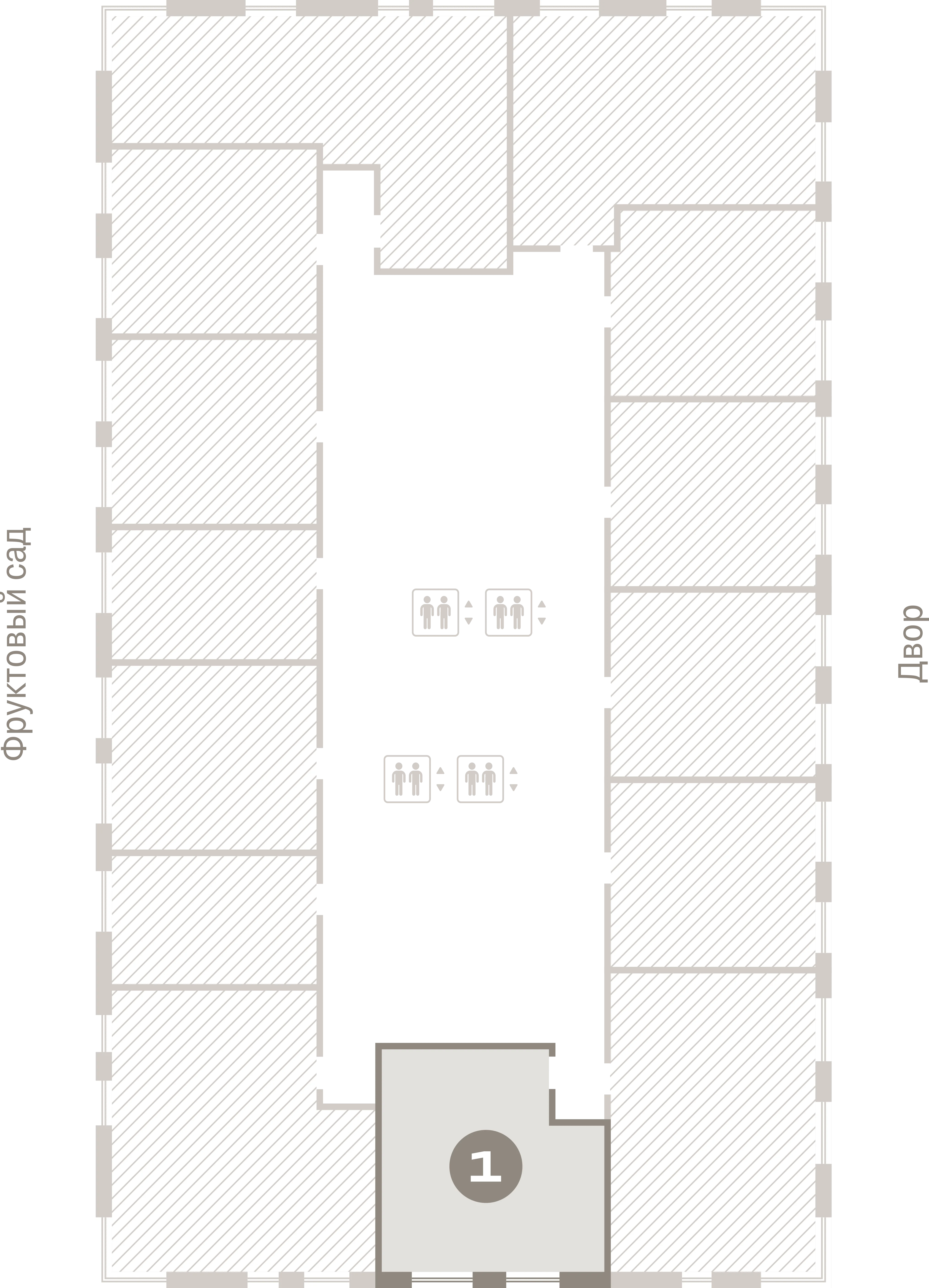 1 комн. Квартира 41.4 кв. м