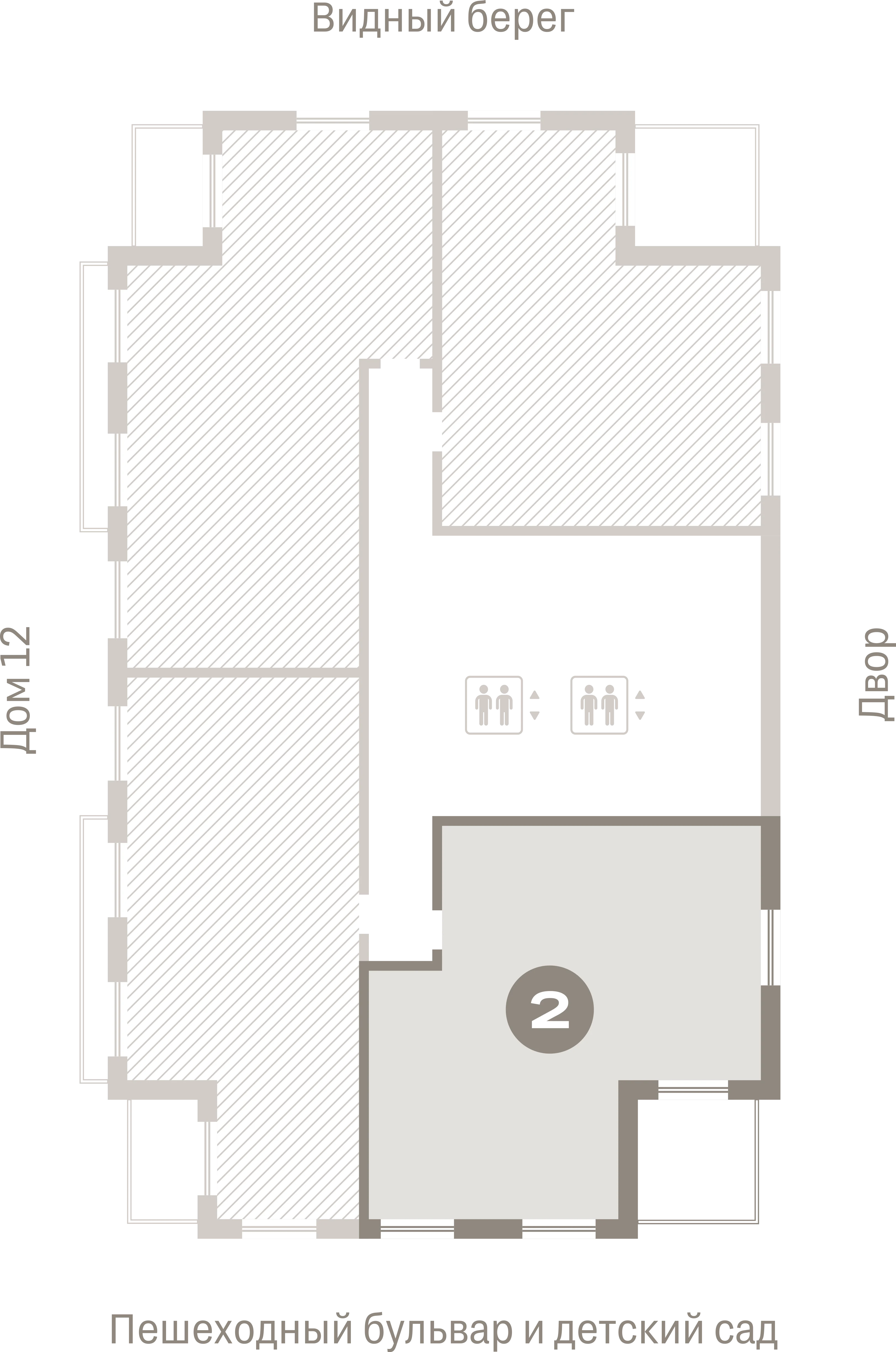 2 комн. Квартира 80.2 кв. м