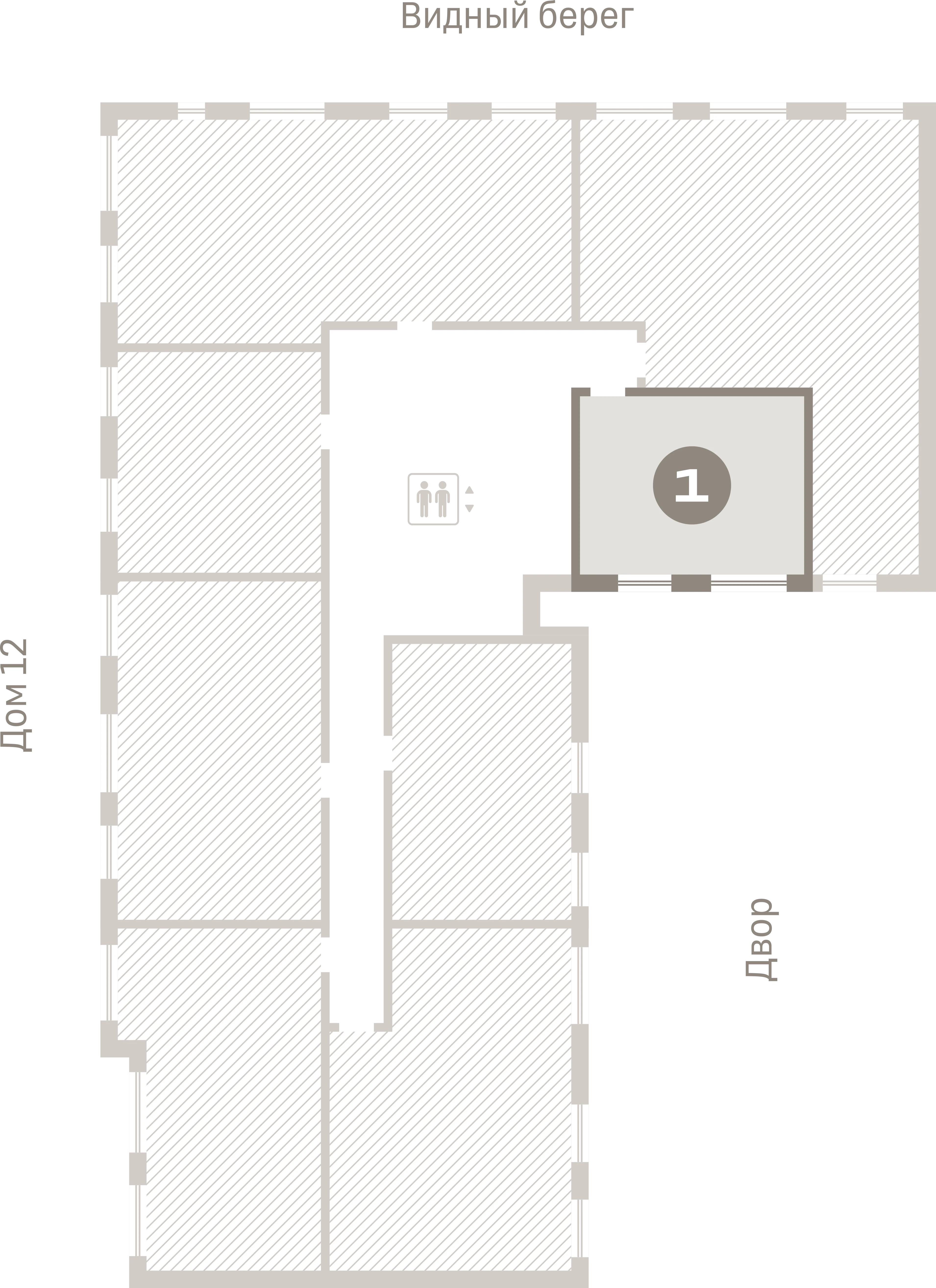 1 комн. Квартира 35.6 кв. м