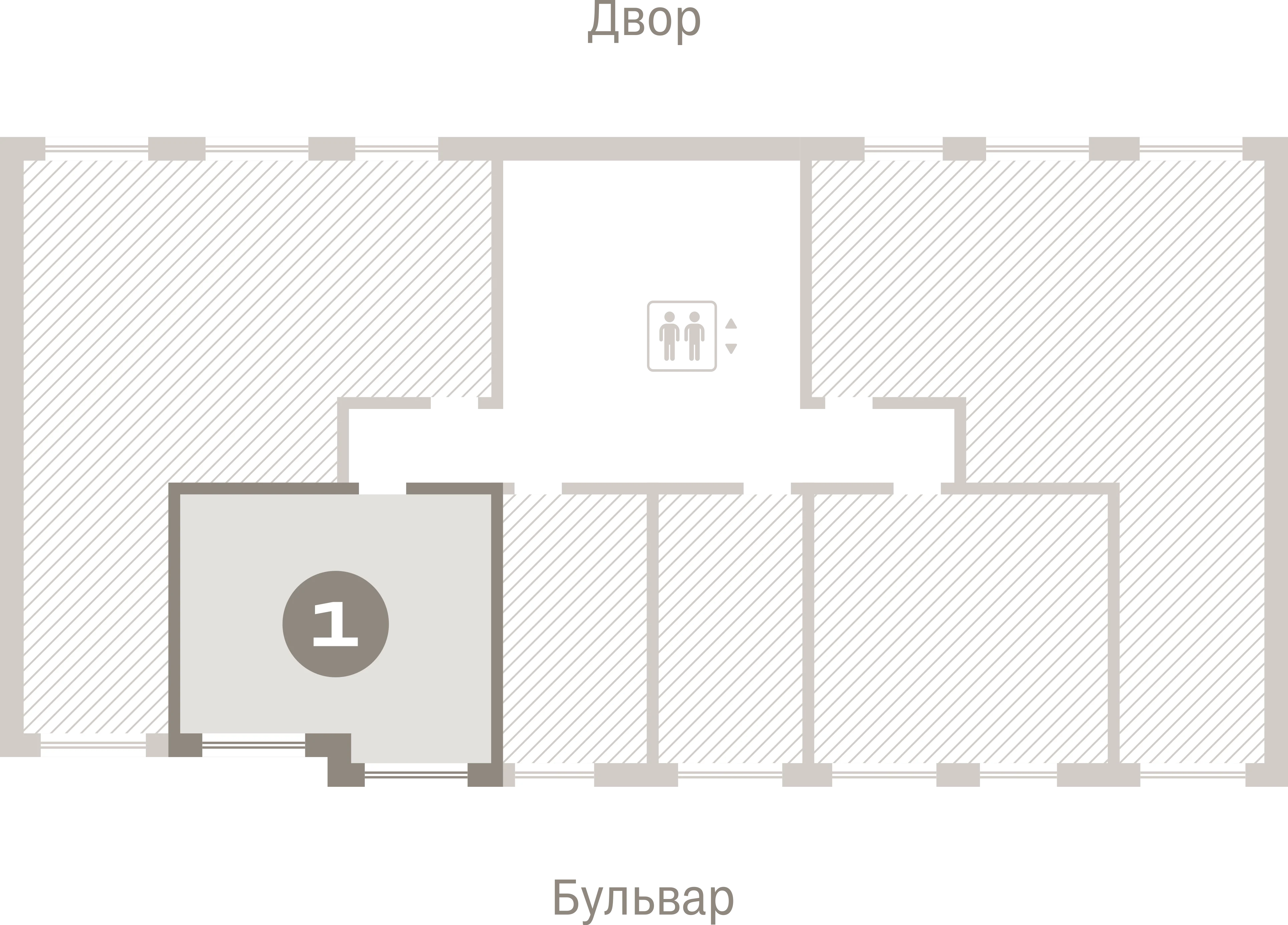 1 комн. Квартира 37.1 кв. м