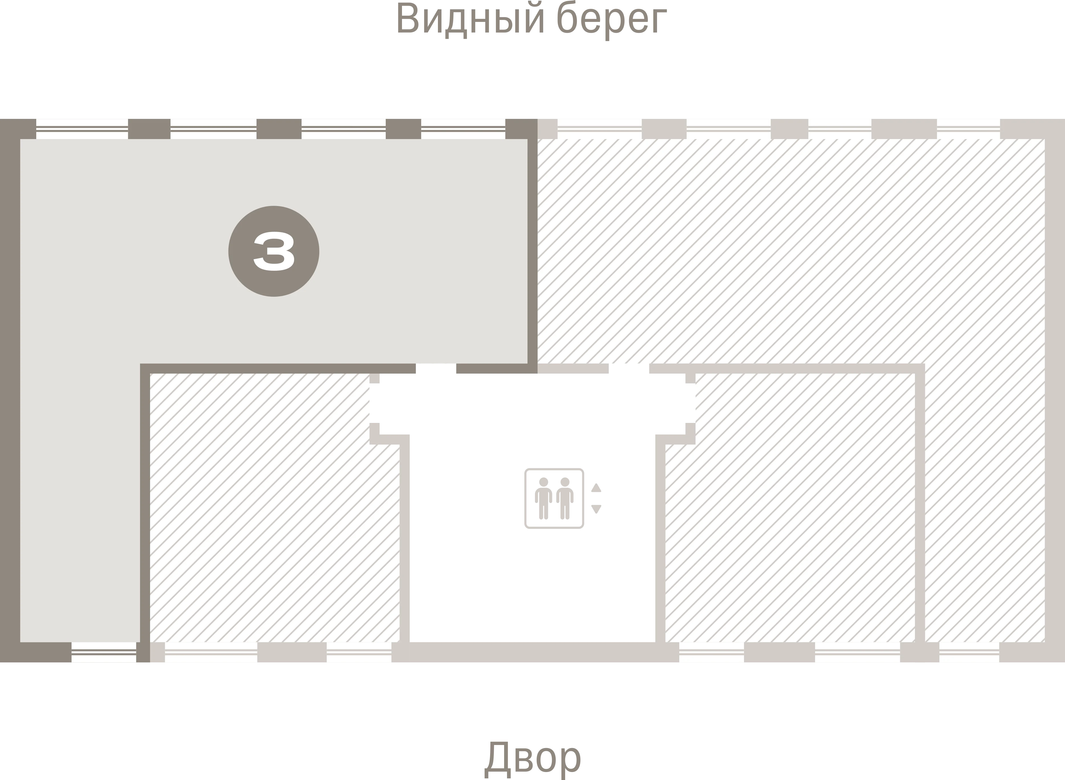 3 комн. Квартира 107.3 кв. м
