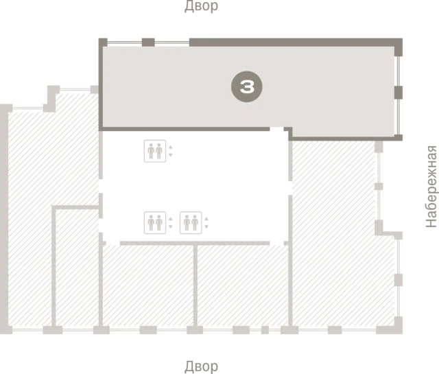 3 комн. Квартира 119.6 кв. м