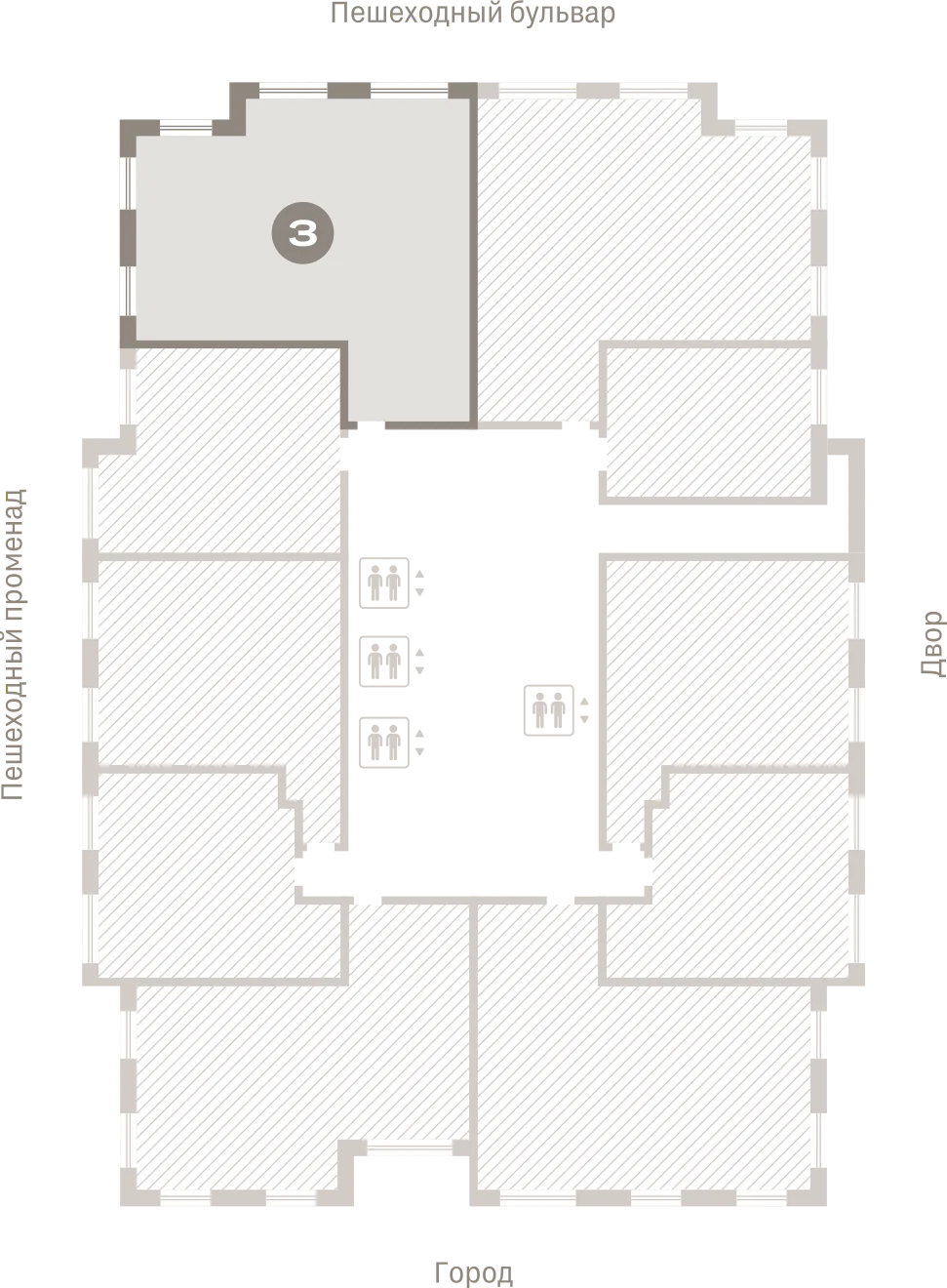 3 комн. Квартира 84.3 кв. м