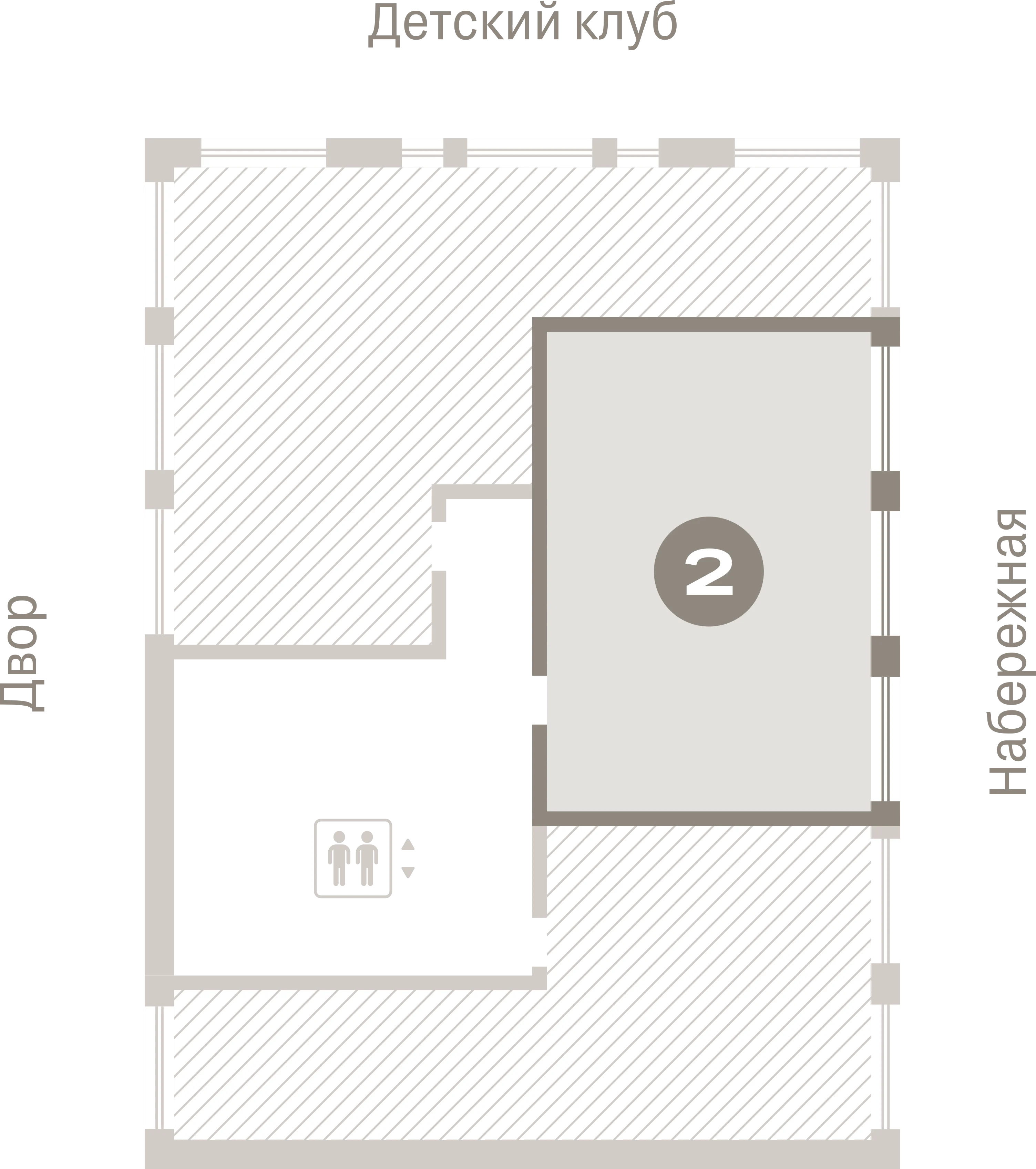 2 комн. Квартира 65.6 кв. м
