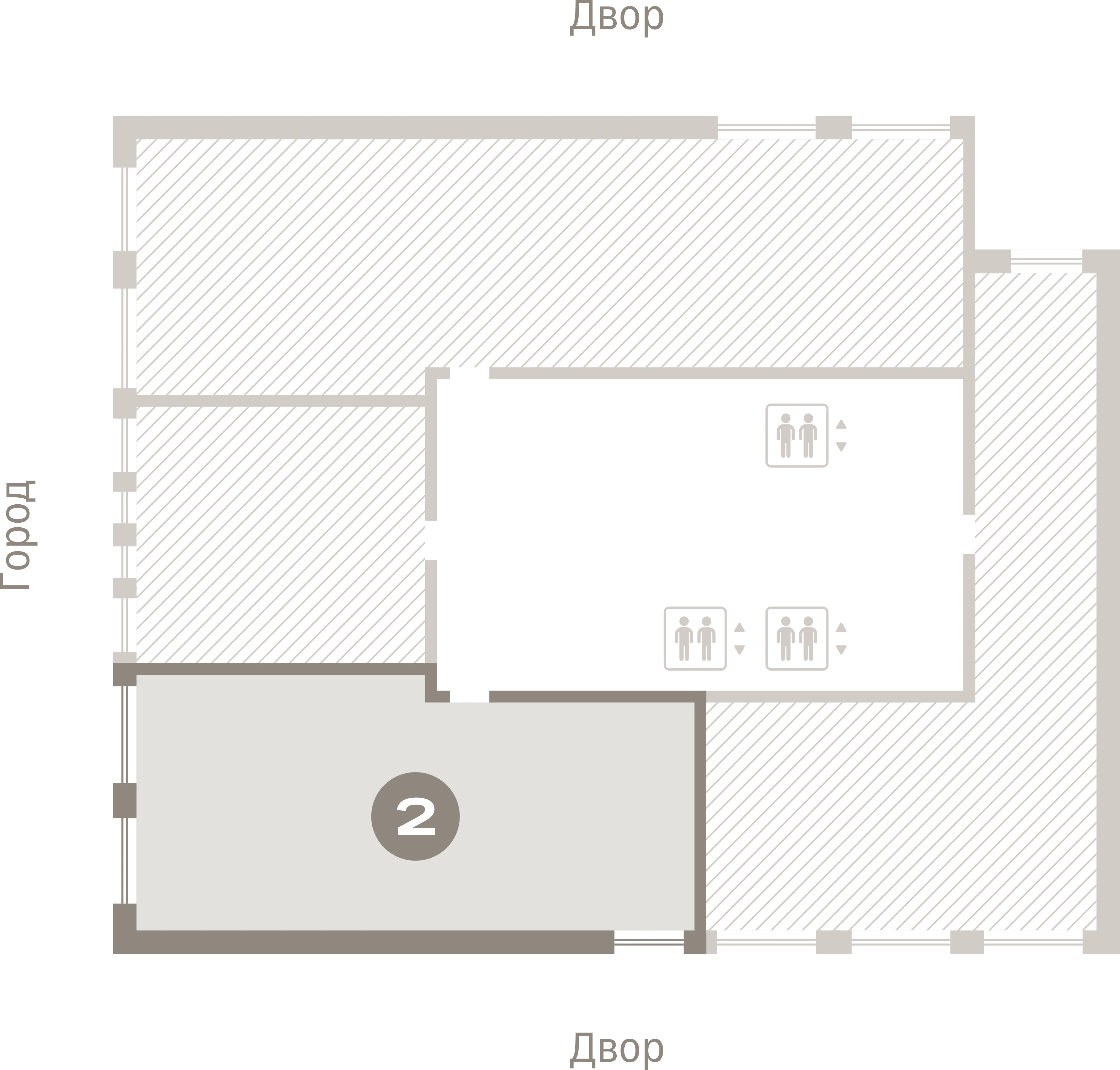 2 комн. Квартира 84.5 кв. м