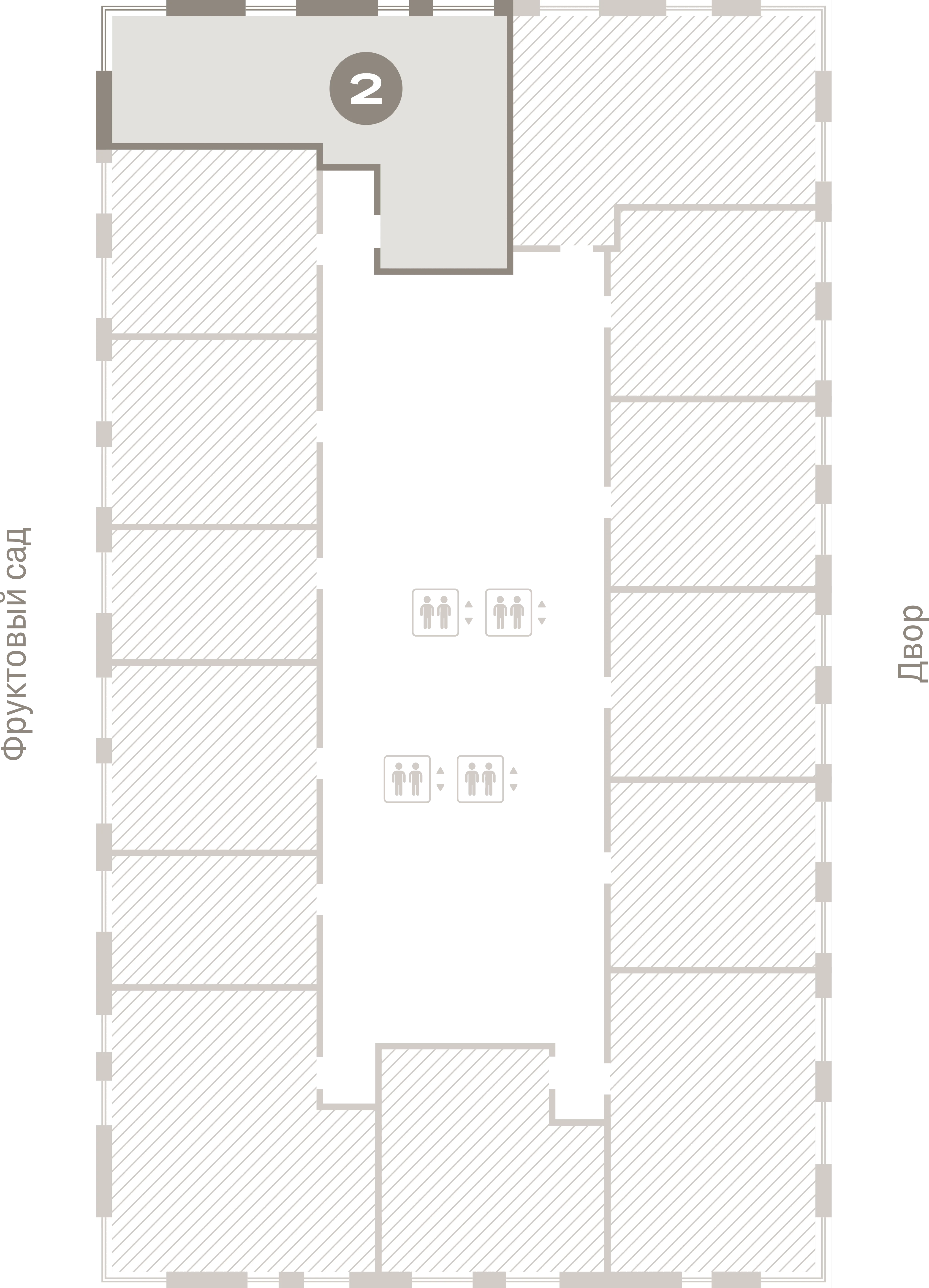 2 комн. Квартира 64.1 кв. м