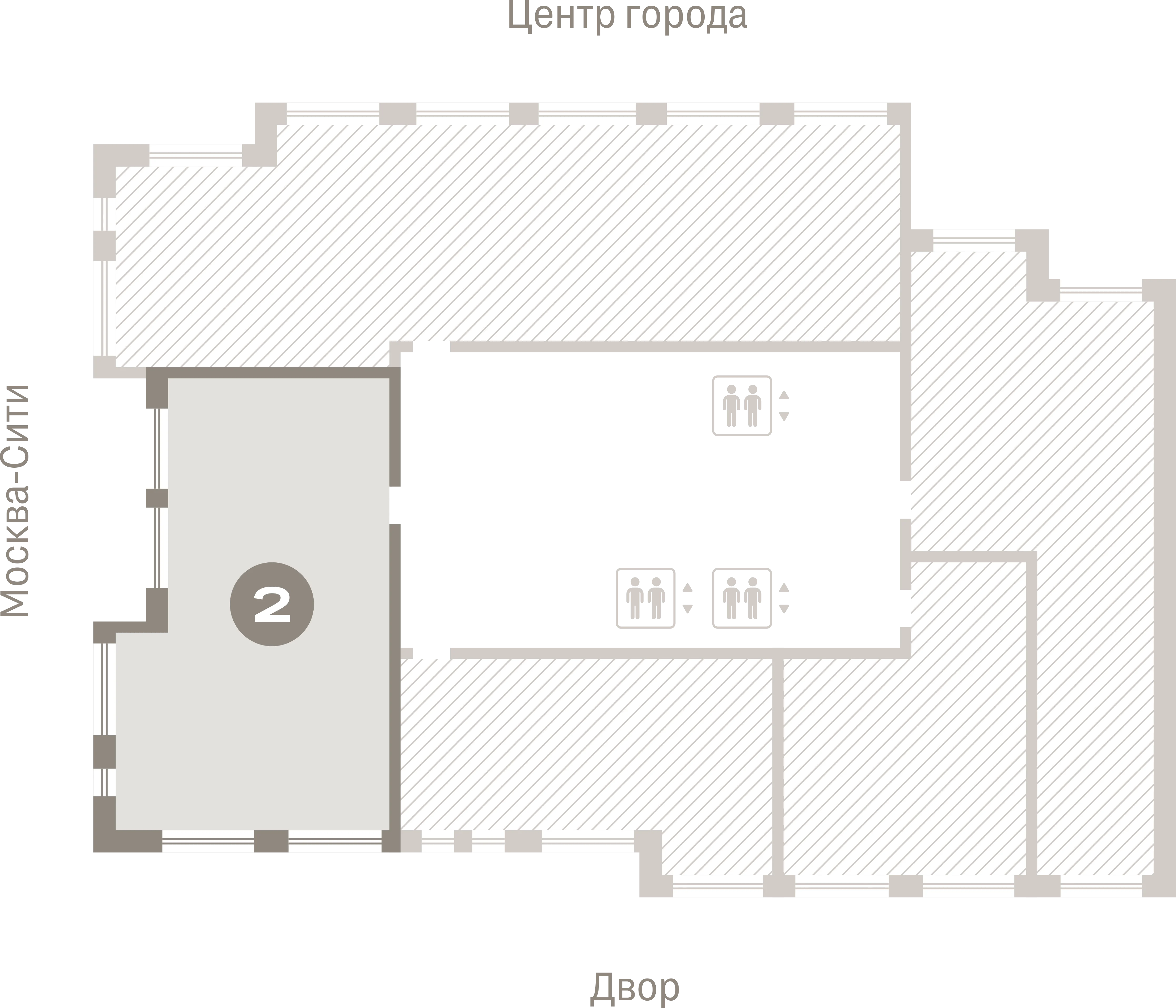 2 комн. Квартира 85.7 кв. м
