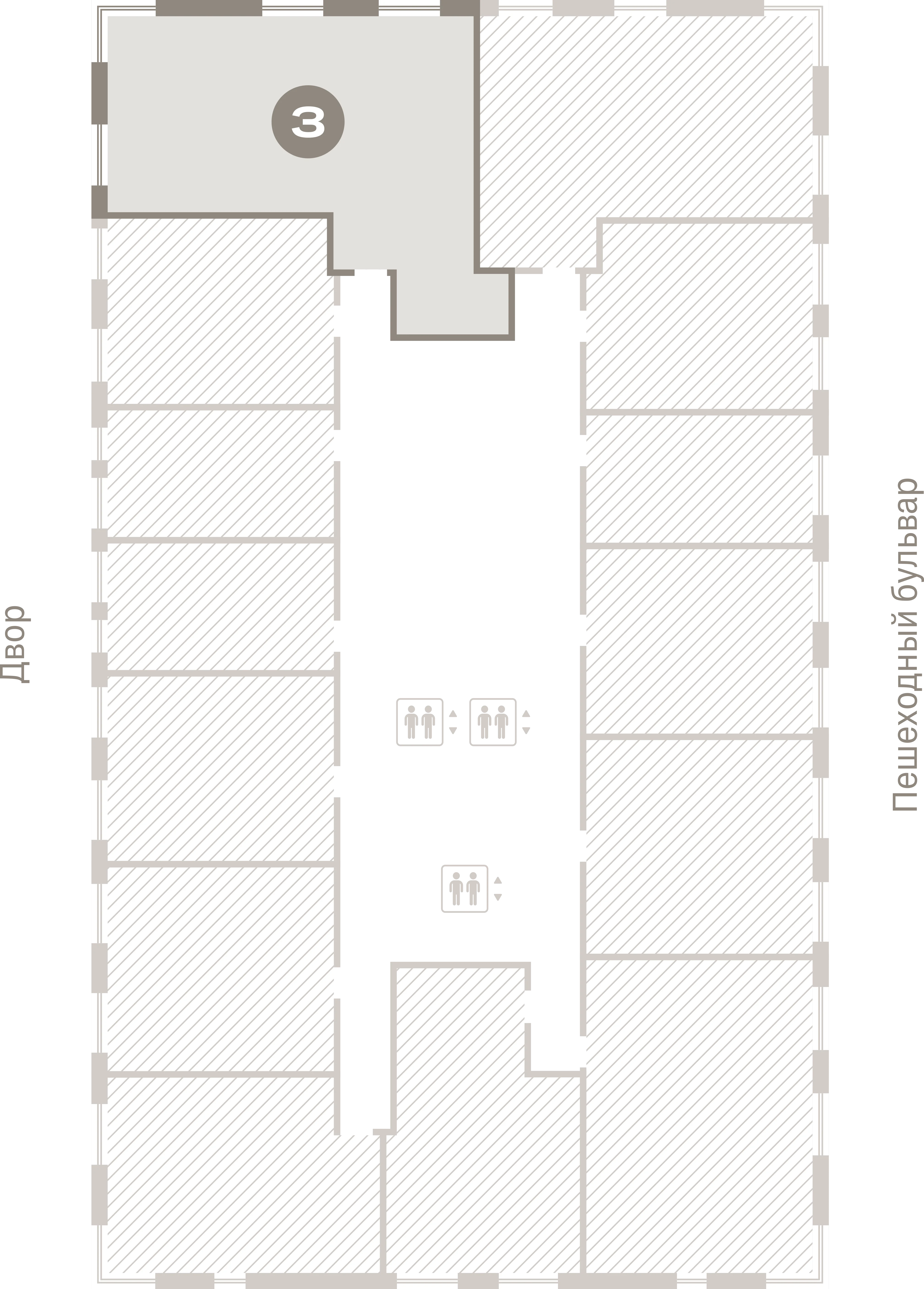 3 комн. Квартира 80.1 кв. м