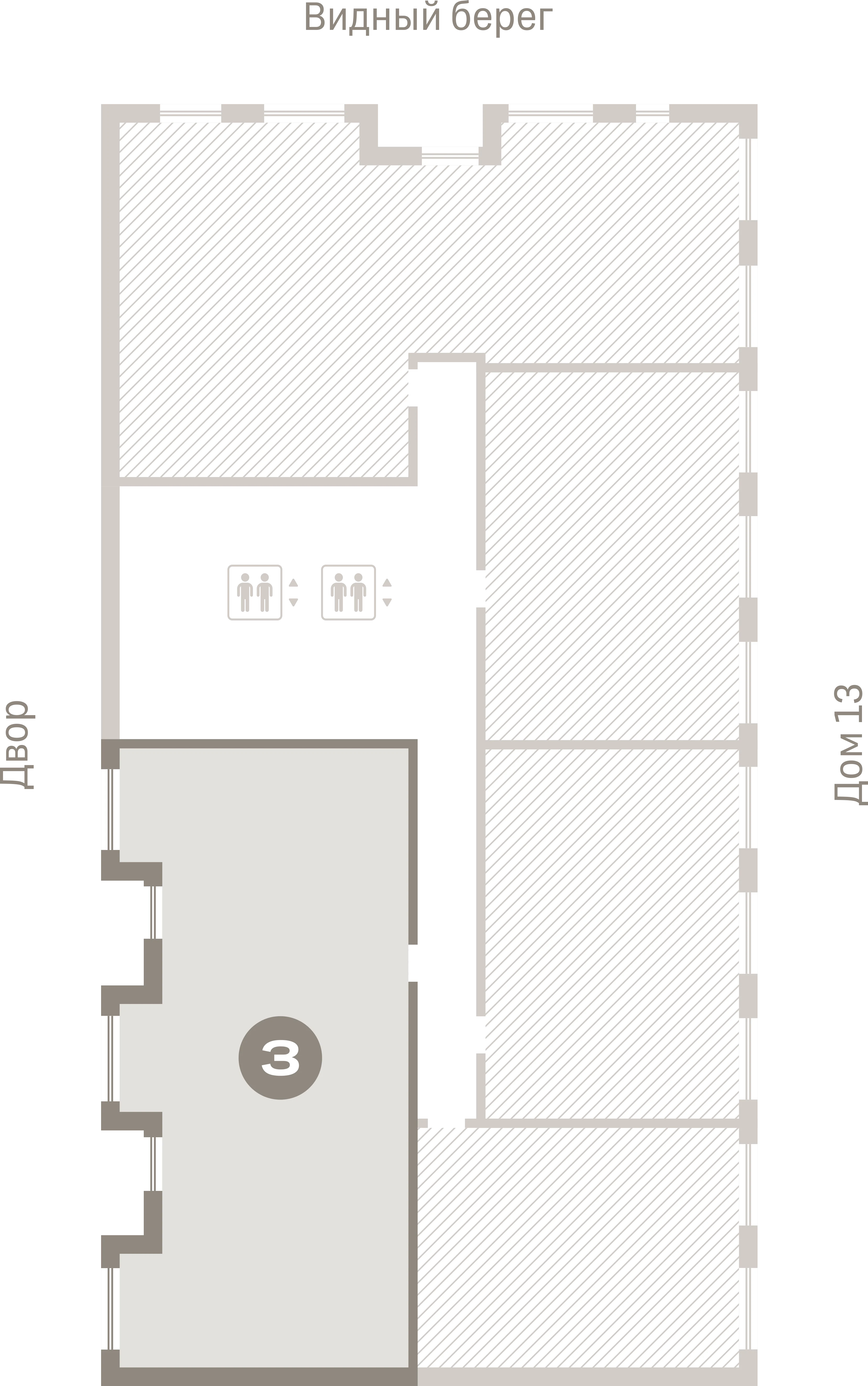 3 комн. Квартира 121.4 кв. м