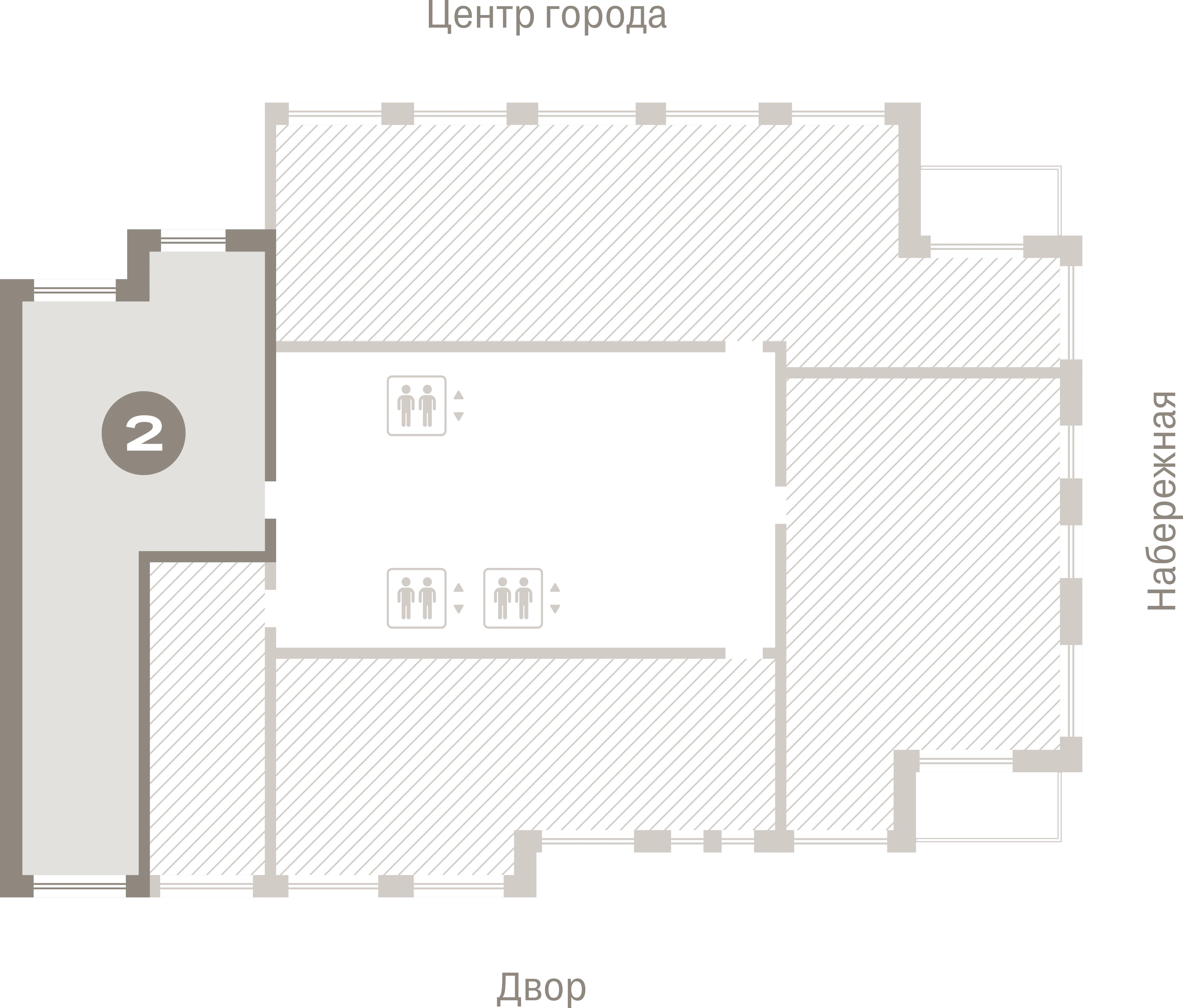 2 комн. Квартира 77.1 кв. м