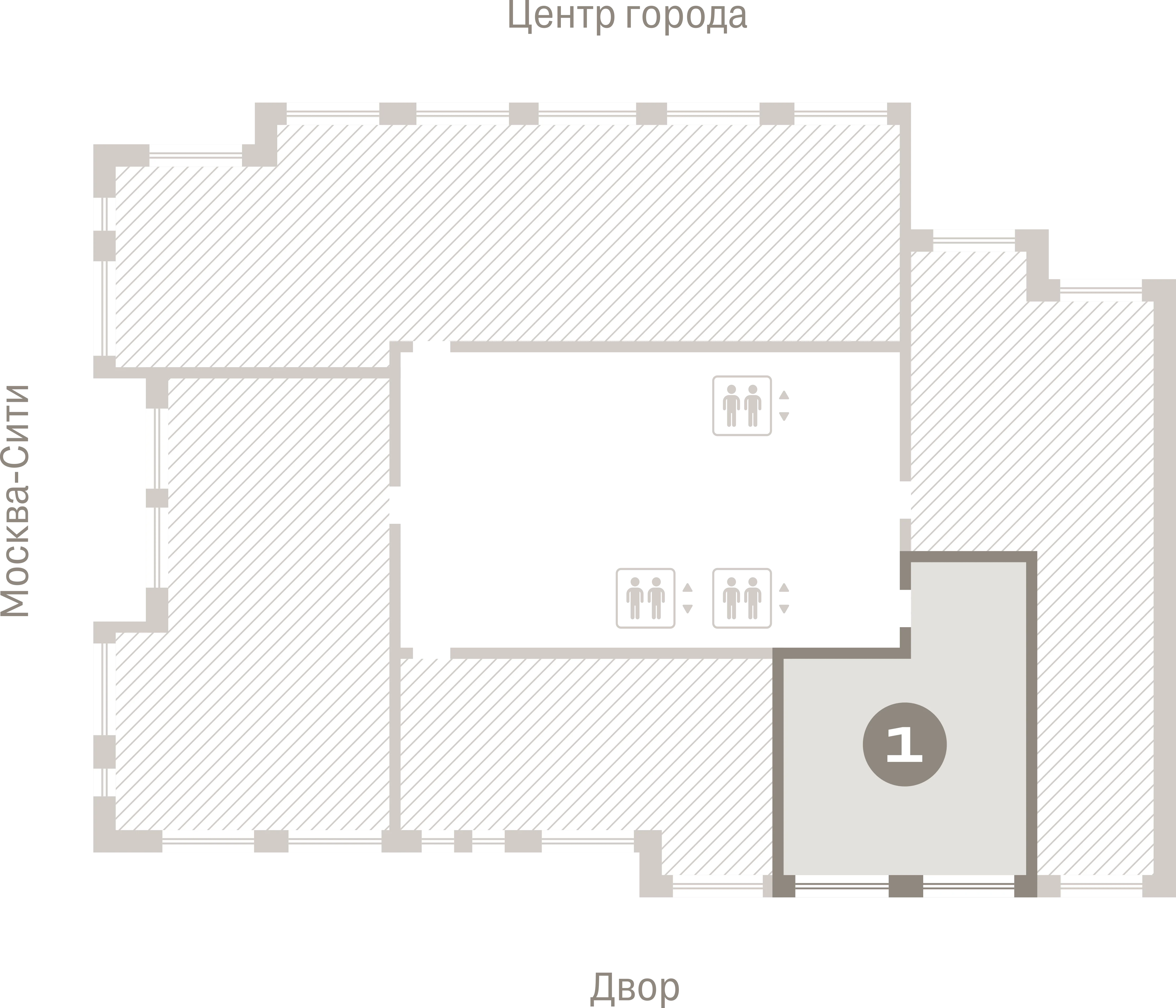 1 комн. Квартира 44.4 кв. м